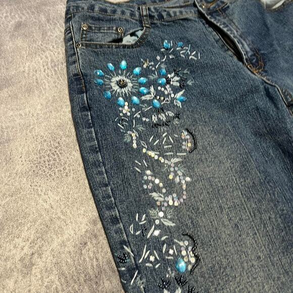 Dfx bedazzled y2k jeans - Picture 3 of 7
